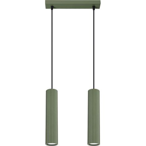 Lámpara colgante Moto verde, 2 luces (1/5)