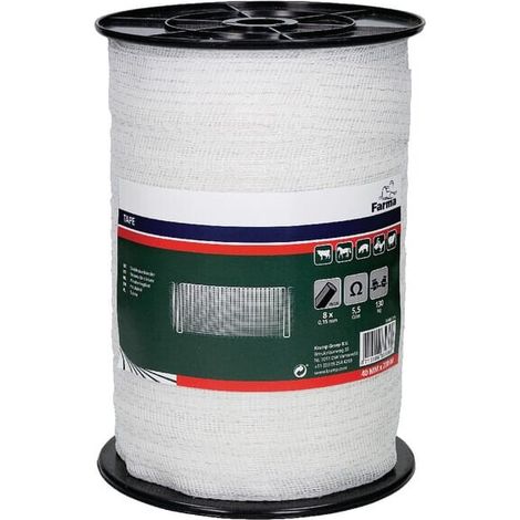 Nastri per recinzioni pascoli 40mm 200m fili acciaio inossidabile FARMA 704009FA