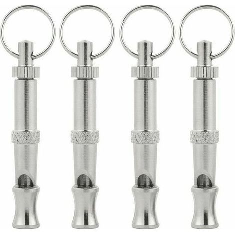 4-Piece Ultrasonic Dog Whistle, High-Frequency Dog Whistle, Adjustable Ultrasonic Whistle for Training, Barking, Sitting, and Recalling Dogs (1/5)
