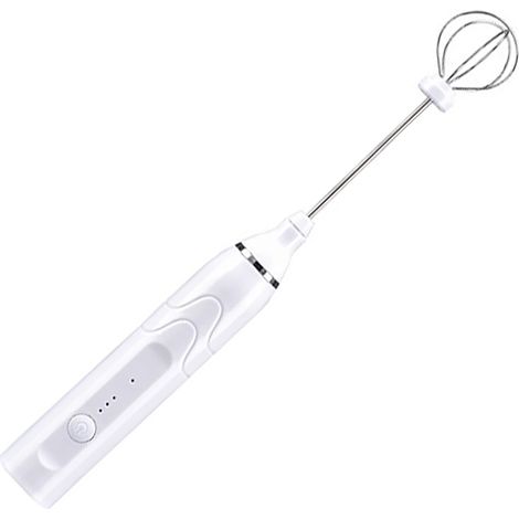 Batteur électrique à main rechargeable USB, fouet à œufs automatique, mousseur à lait, grande capacité, fonctionne sur batterie.