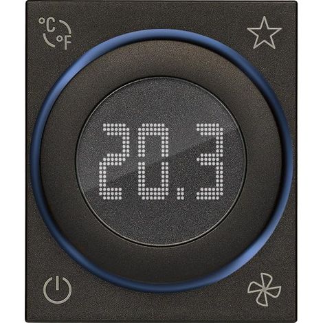 Termostato rotella Wireless 1 ingresso nero serie Linea vimar 30811.G (1/3)