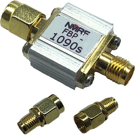 1090-MHz-Bandpassfilter, 3-dB-Bandbreite – Einzelgerät mit Adapter