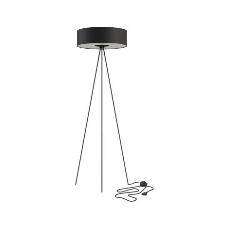 Lampada da terra Nowodvorski Cadilac treppiede 3xE27 nera