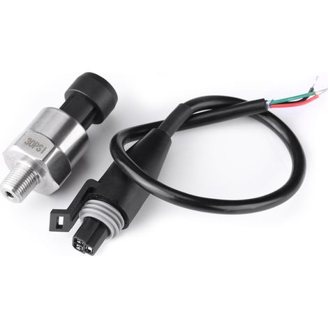 Capteur d'émetteur de transducteur de pression en acier inoxydable pour huile, carburant, air et eau (30PSI) (1/5)