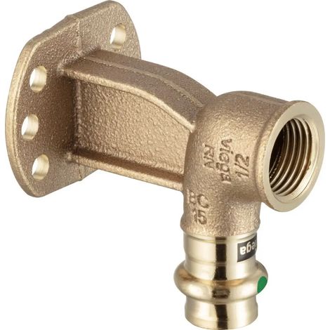 Viega Profipress Sanpress-Roseta de pared, d 15mm, Rp 1/2 Bronce rojo o bronce de silicio Modelo 2225.6, 347307