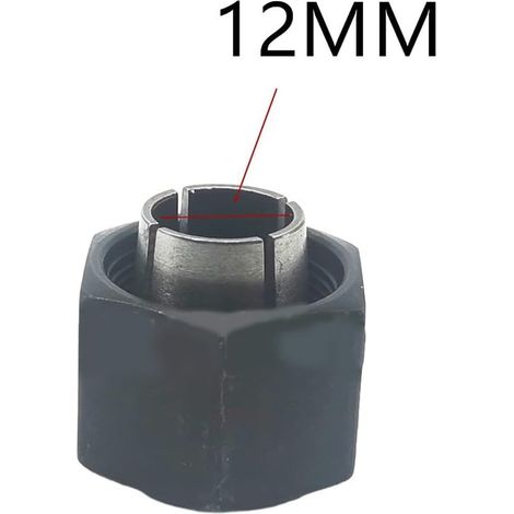 Pince de serrage de 12 mm pour défonceuse DW618 DW621 DW616 1617 1618 1613 en métal noir (1/5)