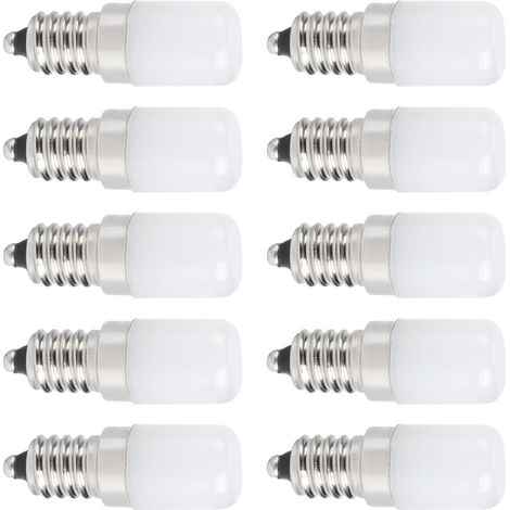 Lot de 10 ampoules bougie LED 1.5W douille à vis E14 230V pour remplacement éclairage (1/5)