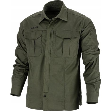 Chemise RIP-stop verte, taille M, CE, Lahti (1/3)