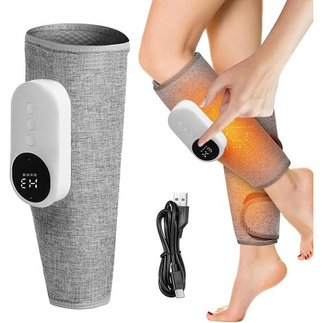Massageur de jambes sans fil 3 en 1, Massageur de veau avec chauffage, Massageur de jambes, Massageur de jambes, Massageur d'airbag de jambes, Massageur de veau avec 3 modes pour veaux (1/5)