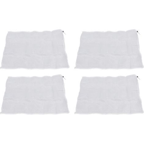 Filet de Protection pour plantes de jardin et fruits, sac en maille, couverture de Protection pour tomates, barrière pour myrtilles avec cordon de serrage, 4 pièces, 0.8x0.8m (1/5)