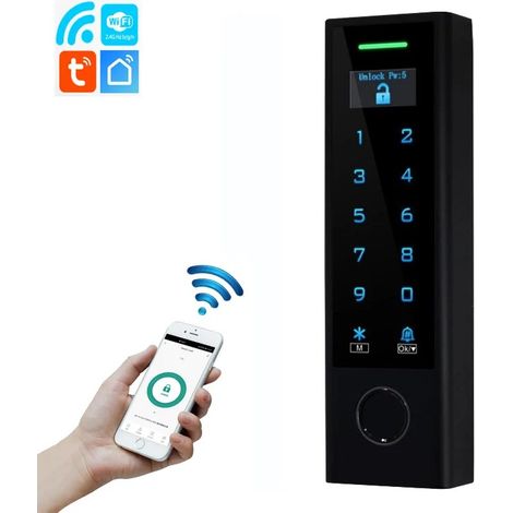 Tuya Controllo Accessi Smart WiFi con Display OLED Impermeabile Impronta Digitale