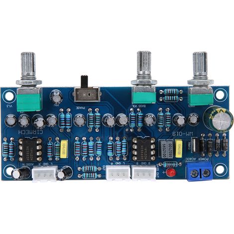 Carte de préamplification 2.1 canaux, filtre passe-bas, carte de tonalité pour subwoofer, circuit imprimé Hi-Fi (1/5)