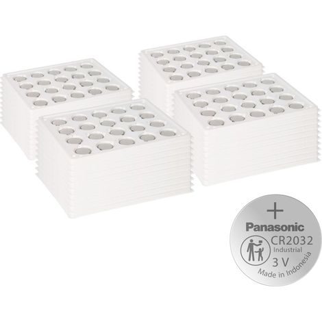 800x Panasonic CR2032 Batterie Lithium Knopfzelle CR2032BS Bulk (1/5)