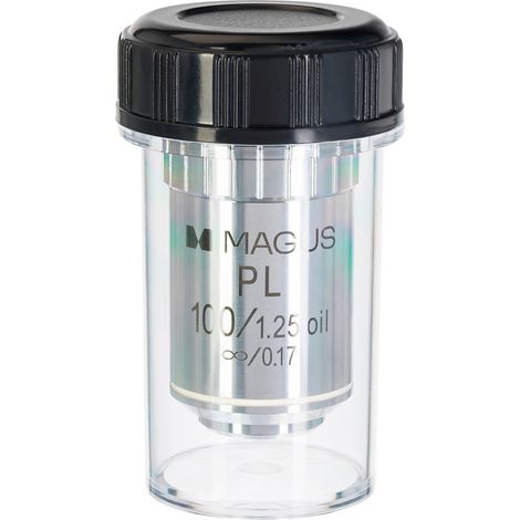 Unendlich korrigierte flache Linse MAGUS MP100 OIL 100x/1,25 ∞/0,17
