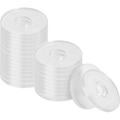 500 Pièces Rondelles Pvc Transparentes pour Évier (1/5)