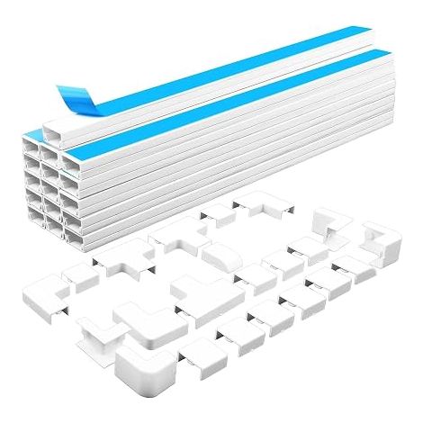 Cable Duct Self-Adhesive PVC Cable Cover White (1/5)