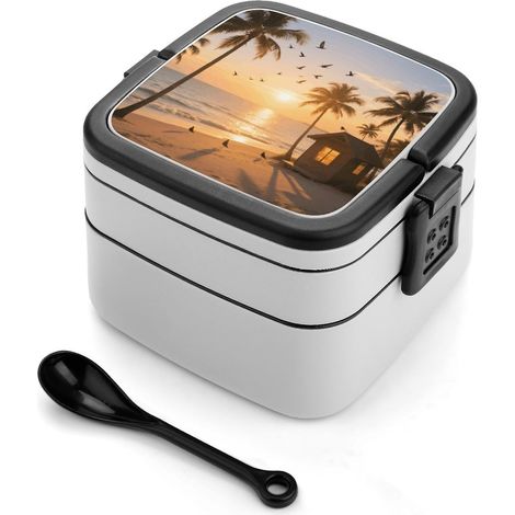Bento - Boîte à empilable pour adultes, étanche, avec fermeture (1/5)