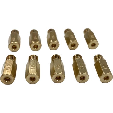 PE PWK motorcycle carburetor repair kit, consisting of 10 parts for main jet and hexagonal jet. (1/3)