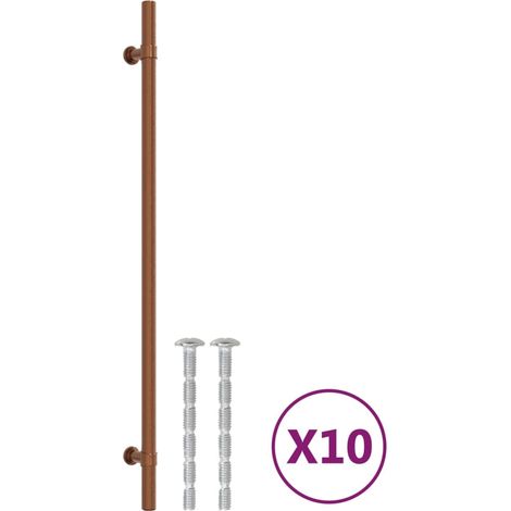 Poignées d'armoire 10 pcs Poignée de meuble bronze 320 mm acier inoxydable CFW88964 (1/5)