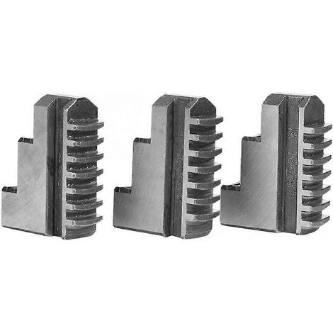 Lot de 3 mâchoires externes K11-125, mandrin de 5 pouces, 20 crans, haute résistance, longue durée de vie, pour perceuse. (1/5)