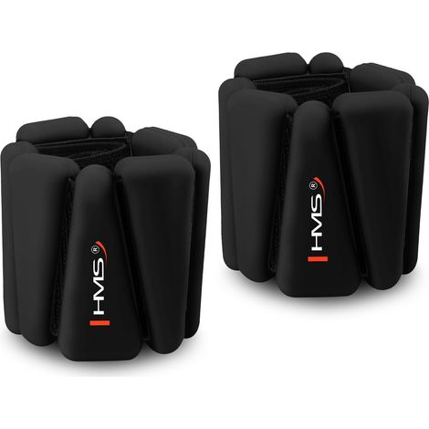 Pesi per esercizi in silicone nero per caviglie e polsi (1/5)
