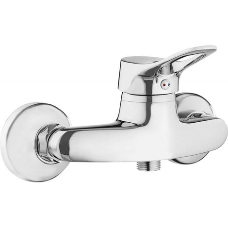 Neo Robinet de douche moderne chromé design élégant (1/5)
