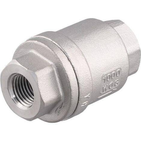 Clapet anti-retour vertical H12 en acier inoxydable 304 pour pompes à eau de 1/4 pouce et clapet anti-retour pour tuyaux d'eau DN8. (1/3)