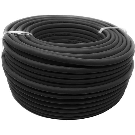 Matassa S/FTP Cavo Ethernet Cat.7 in Rame LSZH 100m Flessibile Nero (1/2)