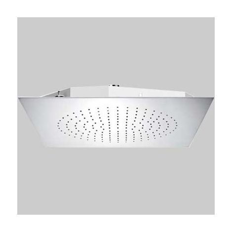 SOFFIONE DOCCIA DA INCASSO A SOFFITTO SUPERMIRROR  500 x 500 x 2 mm     MADE IN ITALY