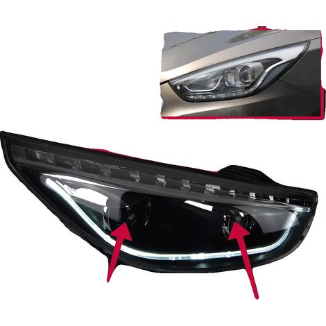 Gruppo ottico anteriore, LED, luci diurne, faro a LED (1/2)
