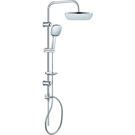 Colonna Doccia Lusso Cromata Quadra - soffione cm.22,5x22,5 (1/2)