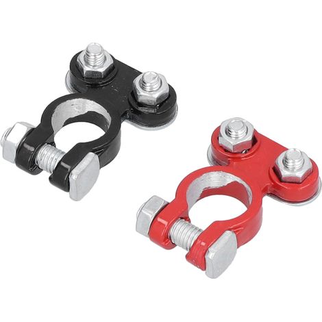 2 connecteurs universels en alliage d'aluminium pour batterie auto, pinces de câble terminal, 2 pièces (1/5)
