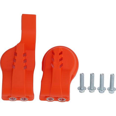 Copriforcella anteriore per moto, 2 pezzi, protezione inferiore per il piede per XC XCF SX SXF XCW EXC EXCF TPi 6D Arancione. (1/4)