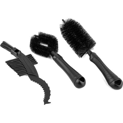 Kit de nettoyage de vélos (3 pièces) – Brosse pour pneus et transmission, kit d'entretien (1/4)