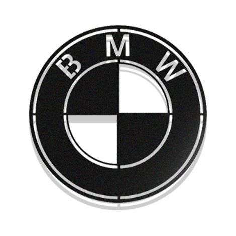 LOGO - DECORACIÓN DE PARED DE METAL - Silueta de coche, Obra de Arte Icónica Retro y para la Decoración Interior de tus paredes