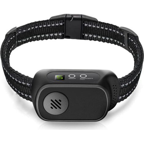 Rechargeable Automatic Anti Bark Collar for Dogs, 5 Adjustable Sensitivity Levels, Vibration, Static Shock and Sound Modes, Suitable for Small, Medium, Large Dogs