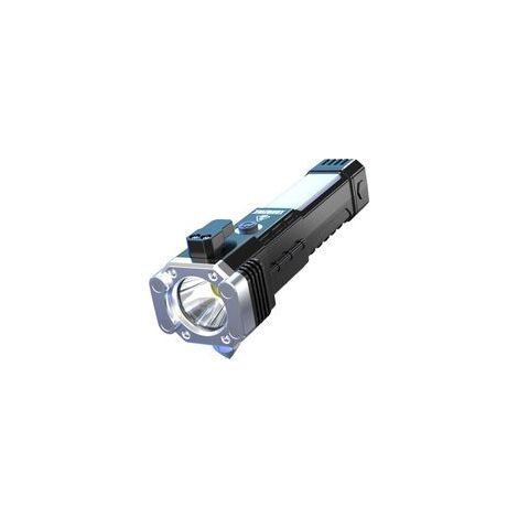 Lampe torche LED rechargeable, marteau de sécurité, plastique, argent (1/5)