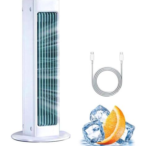 Raffrescatore d'aria，combatte istantaneamente il caldo e l'umidità soffocanti，piccolo e compatto，con telecomando (bianco) (1/5)