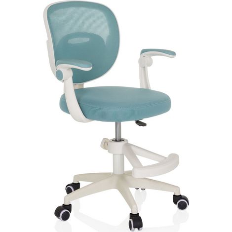 Chaise de bureau pour enfant / Chaise pour enfant KIDDY SMART tissu aqua hjh OFFICE