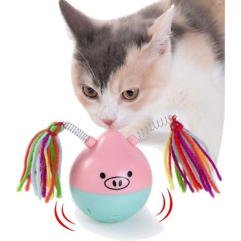 Toy Cat Automatic Toy for Cat Toy Interactif for Cat Ball Interactives of Toys of Cat Bearing Automatic Rotary Smart to 180 ° (Poles not included)- (1/5)