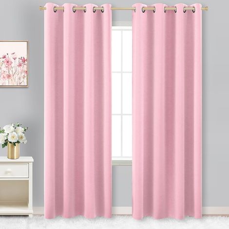 Store Occultant à Œillets - 132 x 274 cm - Imperméable - Intérieur et Extérieur - Jardin, Terrasse, Balcon - Rose - 1 Pièce (1/5)