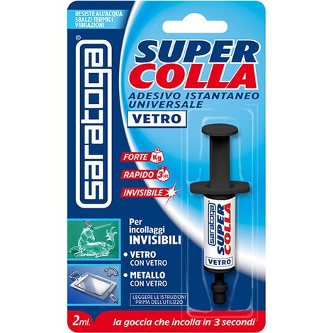 Saratoga COLLA ISTANTANEA SUPERCOLLA VETRO 2ML