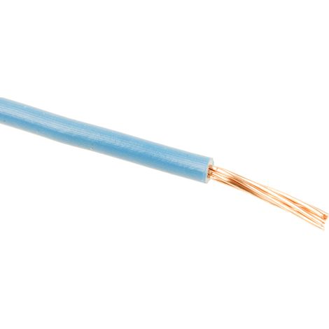 RS PRO Conduit, section: 1,5 mm², 750 V Bleu H07V-R 6491X ( Prix pour Bobine de 100 Mètres )