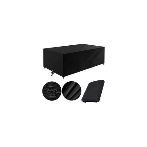 Housse de protection étanche pour table de jardin carrée 120 x 120 cm, hauteur 74 cm – Couverture extérieure résistante aux intempéries pour meubles de terrasse et patio (1/4)