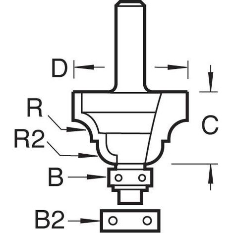 TREND 46/70 X 1/2 TC CUTTER