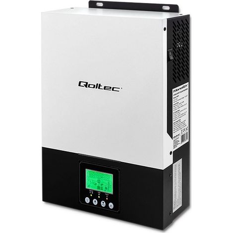 Inverter Qoltec 53876 Solare Ibrido Off-Grid 2.4KW  80A MPPT  Seno [53876] (1/5)
