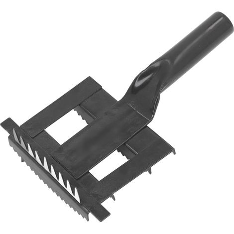 Livestock Shedding Comb Itch Relief Metal Cow Hair Brush Grooming Tools with Soft Hand Grip for Horse Cattle Sheep Black (1/5)