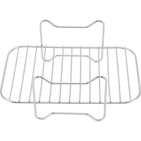 Grille de friteuse en acier inoxydable, accessoire multifonction pour barbecue et cuisson en extérieur (1/5)