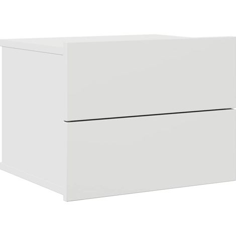 Maison Exclusive - Comodino Bianco 40x30x30 cm in Legno Multistrato