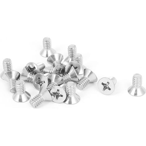1/4' '- 20x1 / 2' '304 Edelstahl Phillips Senkkopfschrauben flach 20St (bf295695ef3330cd5d3a7c658...